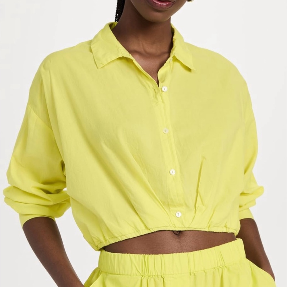 Velvet by Graham & Spencer Lime Green Blouse